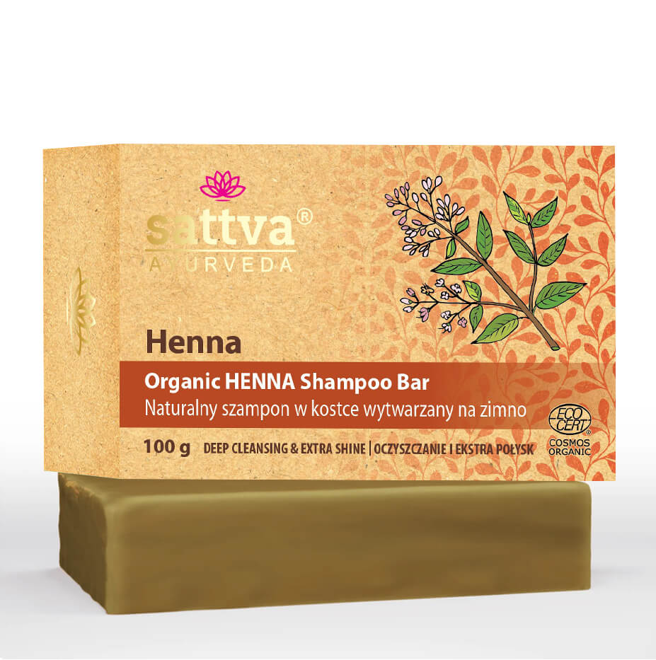 Bio festes Shampoo (Henna) Ayurveda 100g