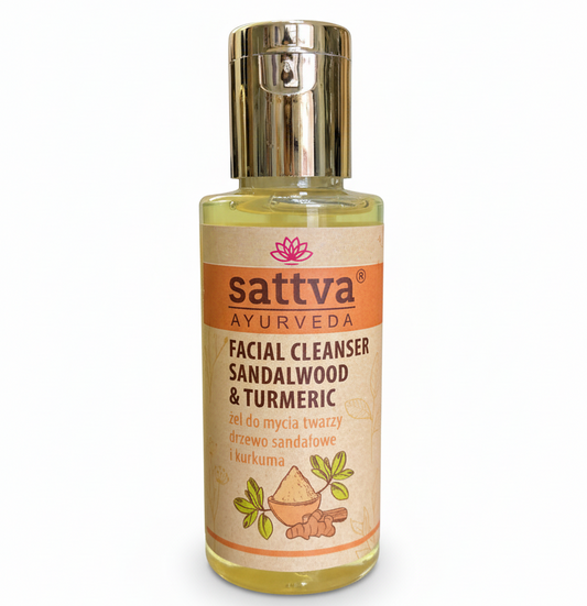 Natürliches Gesichtsreinigungsgel Sandelholz & Kurkuma (100 ml)