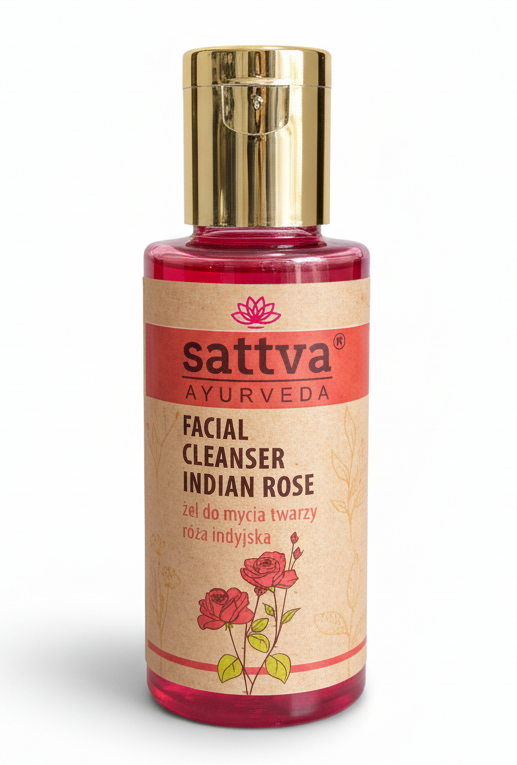 Natürliches Gesichtsreinigungsgel Indische Rose (100 ml)