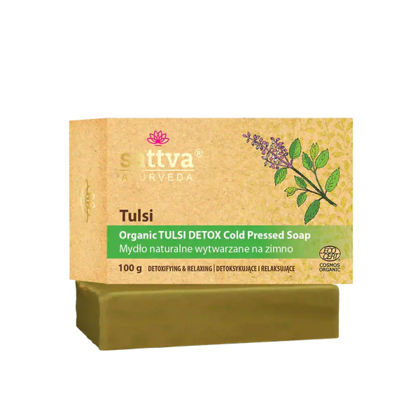 Bio Ayurveda Feste-Körperseife Tulsi (Oximum Sanctum) 100g