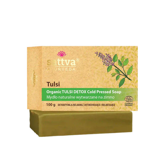 Bio Ayurveda Feste-Körperseife Tulsi (Oximum Sanctum) 100g
